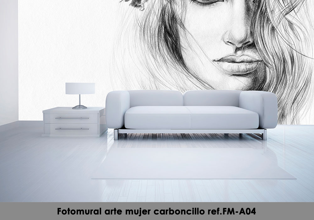Fotomural-arte-mujer-carboncillo-ref.FM-A04